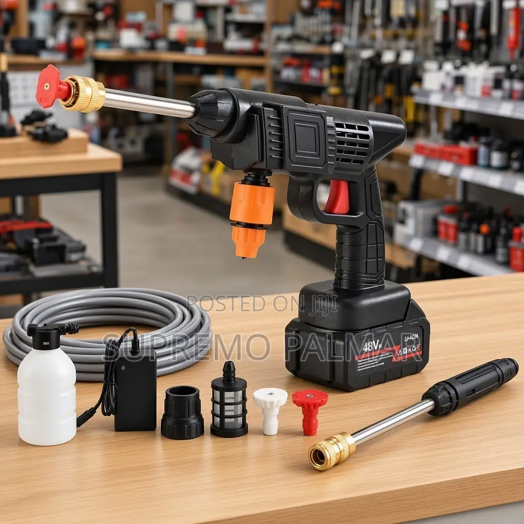Rechargeable 48V Pressure Washer – Handheld Car Cleaning Tool