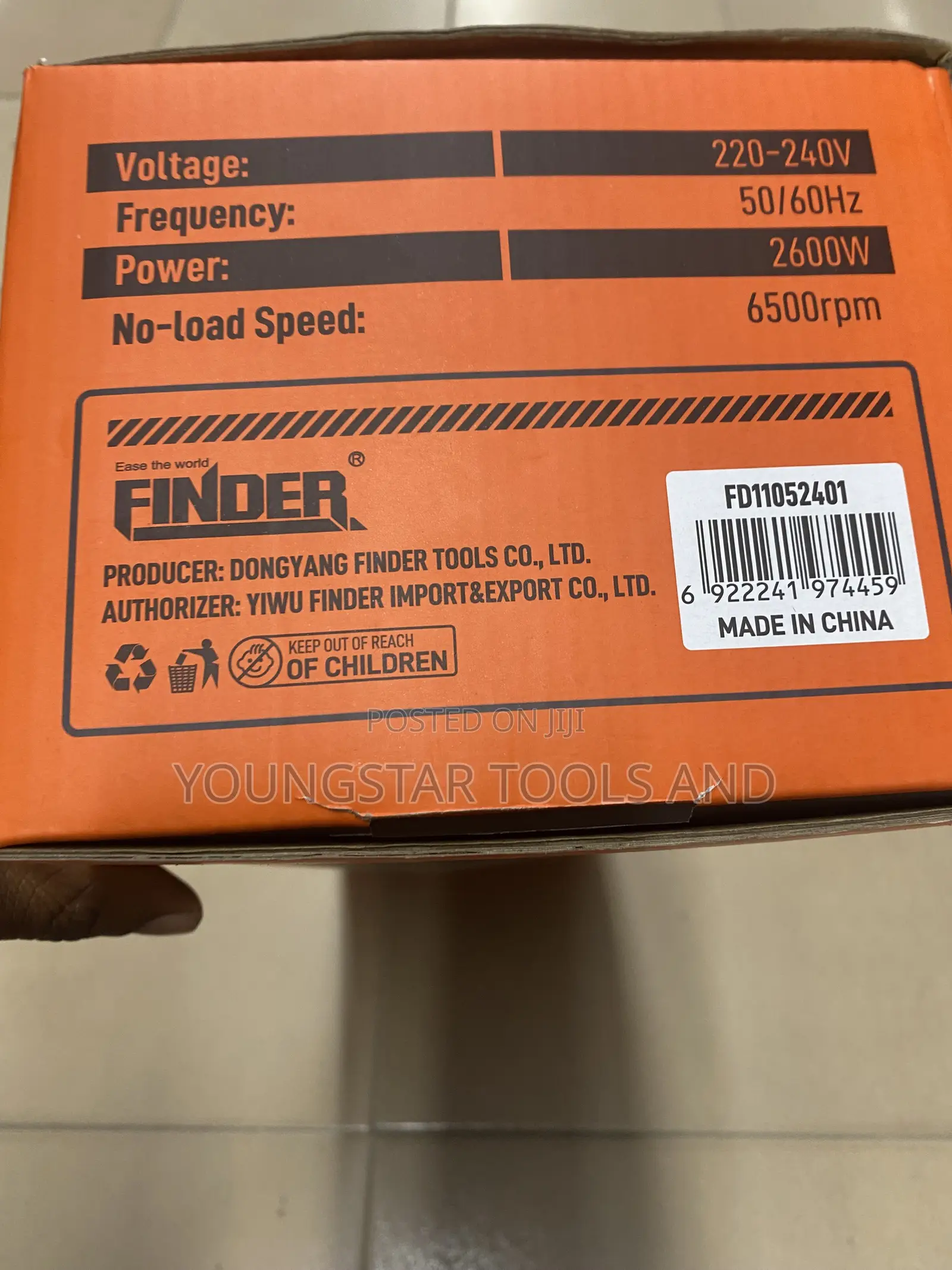 Finder Max Series 2600W Angle Grinder (9" / 230mm) – Brand New
