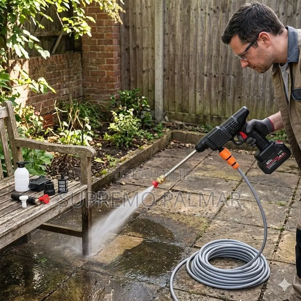 Rechargeable 48V Pressure Washer – Handheld Car Cleaning Tool