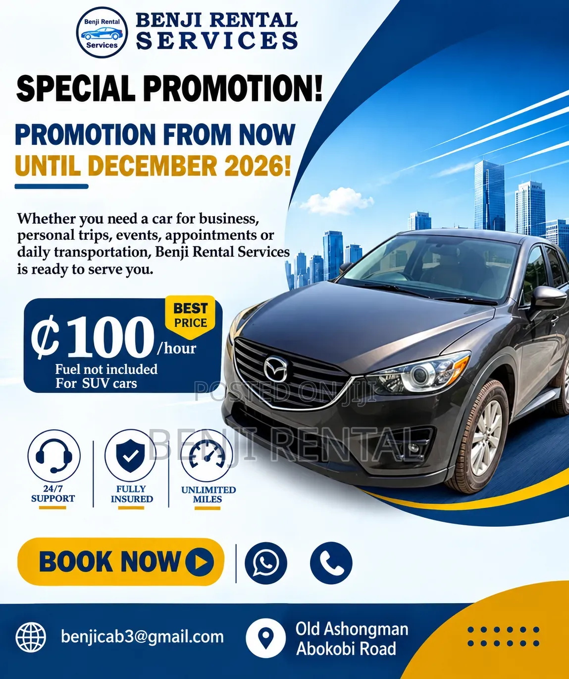 One Hour Car Rental Services