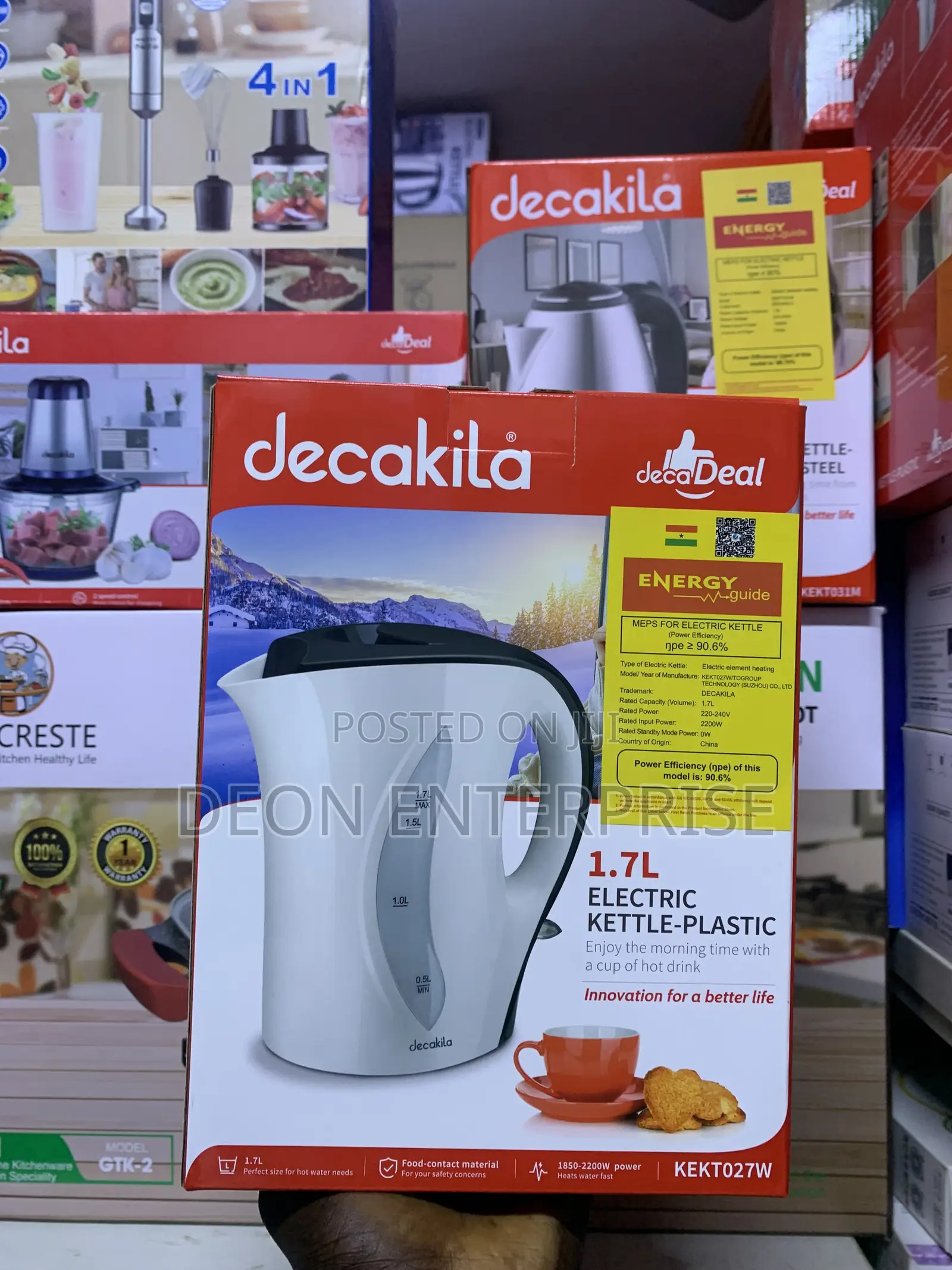 Decakila 1.7l Kettle