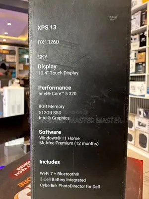 New Laptop Dell XPS 13 8GB Intel Core 5 SSD 512GB