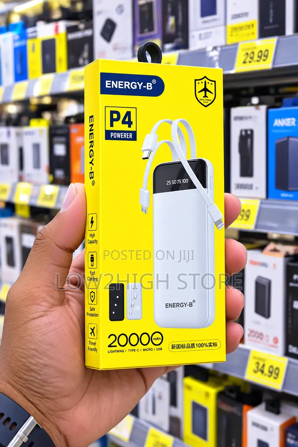 ENERGY-B P4 Powerer 20,000mAh Power Bank