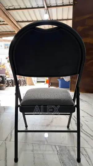 Black Padded Folding Chair