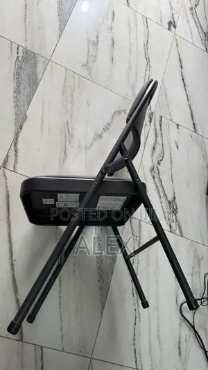 Black Padded Folding Chair