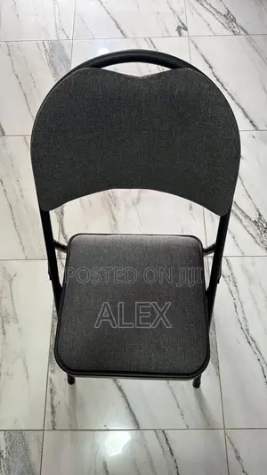 Black Padded Folding Chair