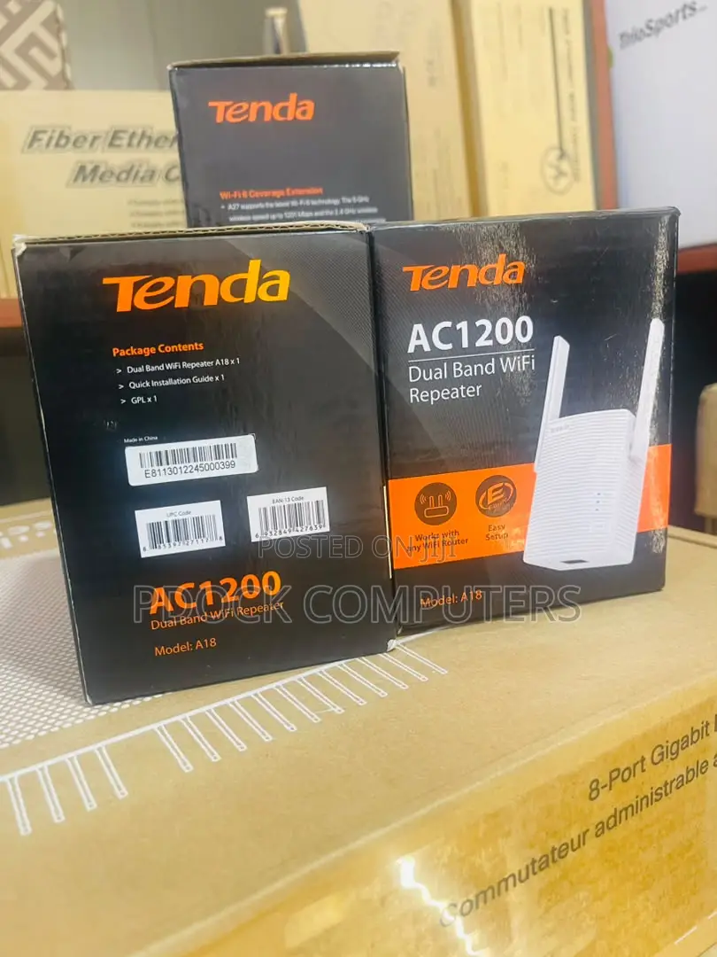 Tenda Ac1200 A18 Dual Band Wifi Repeater