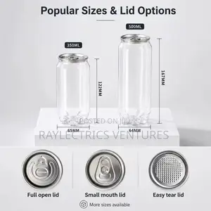 Plastic Jars/Cans 330ml and 500ml