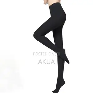 Women's Fleece-Lined Stockings – Thick Warm Stretch- Black