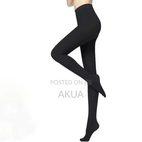 Women's Fleece-Lined Stockings – Thick Warm Stretch- Black
