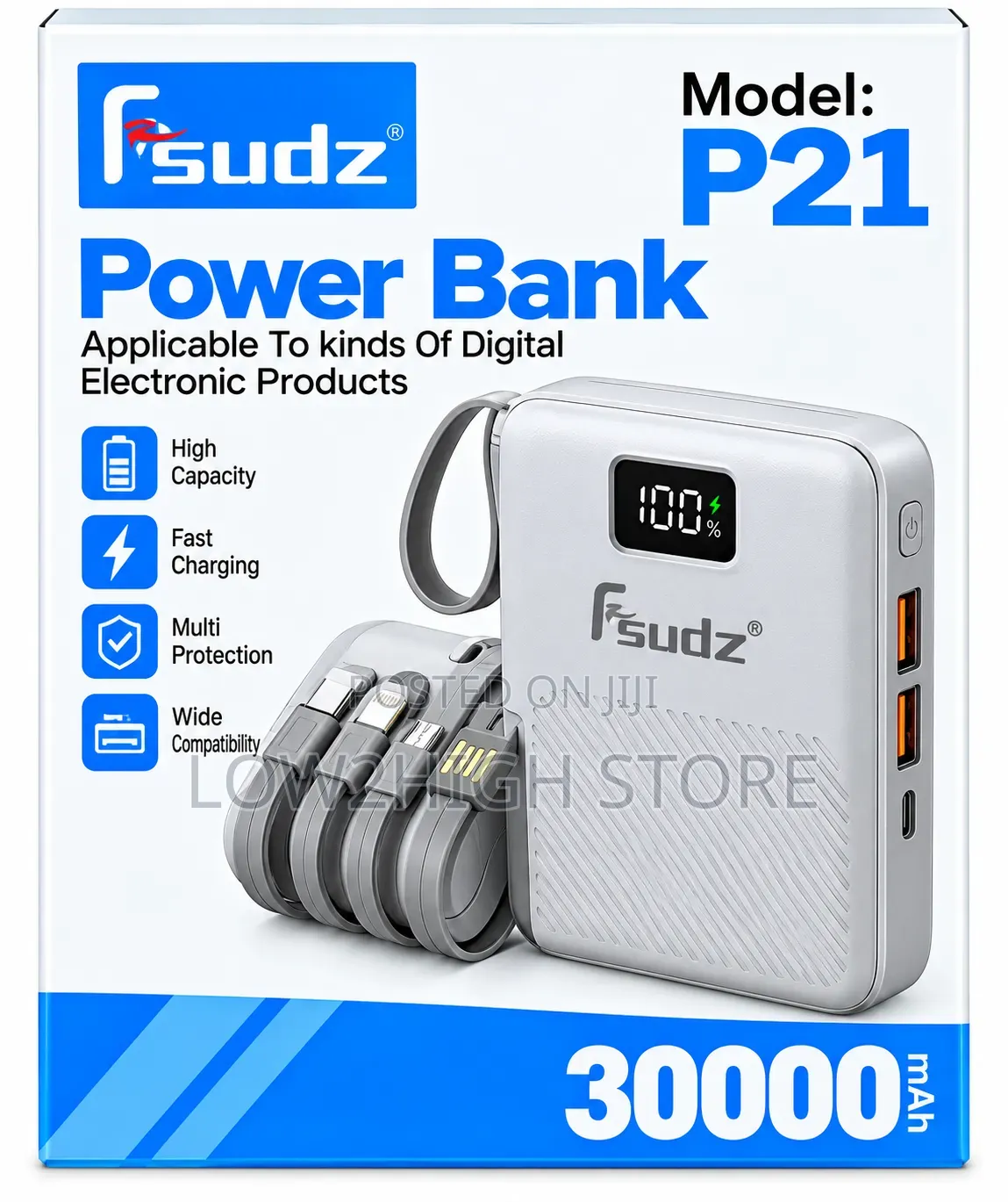 Fsudz P21 30,000mAh 22.5W Power Bank