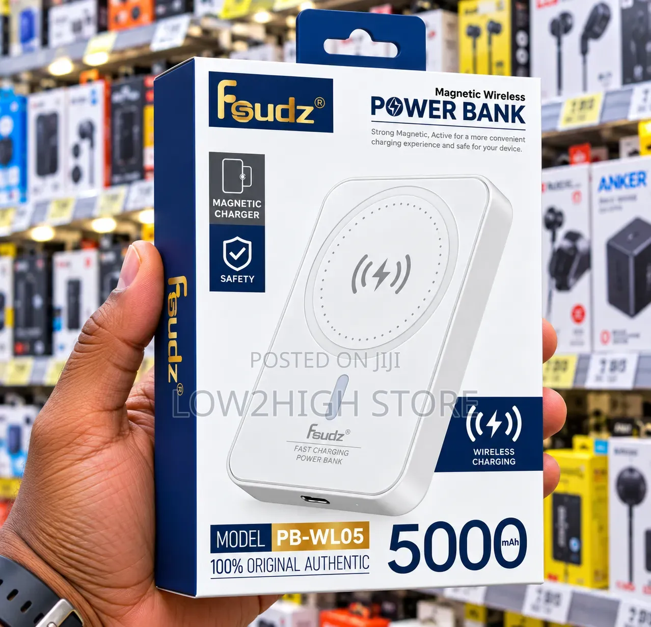 Fsudz PB-WL05 5,000mAh Magnetic Wireless Power Bank