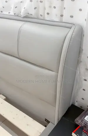 Luxury Grey PU Leather Bed | Imported | Modern Comfortable