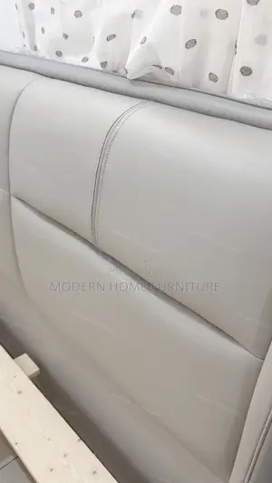 Luxury Grey PU Leather Bed | Imported | Modern Comfortable