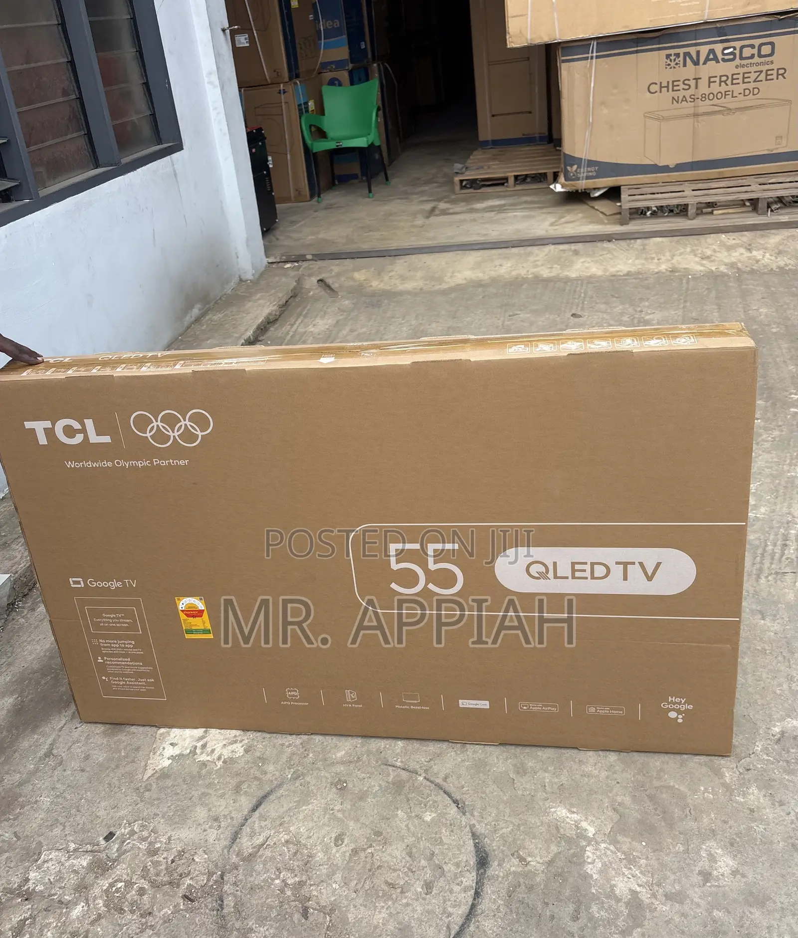 Classic TCL 55” Qled 4k Smart TV(Remote Control)Black
