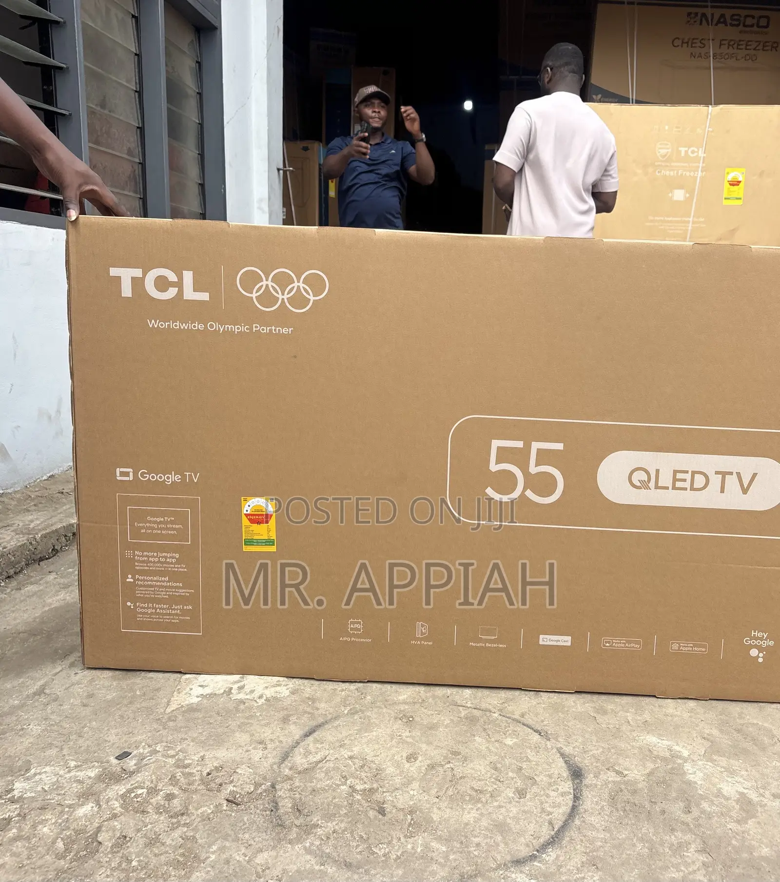 Classic TCL 55” Qled 4k Smart TV(Remote Control)Black