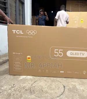 Classic TCL 55” Qled 4k Smart TV(Remote Control)Black