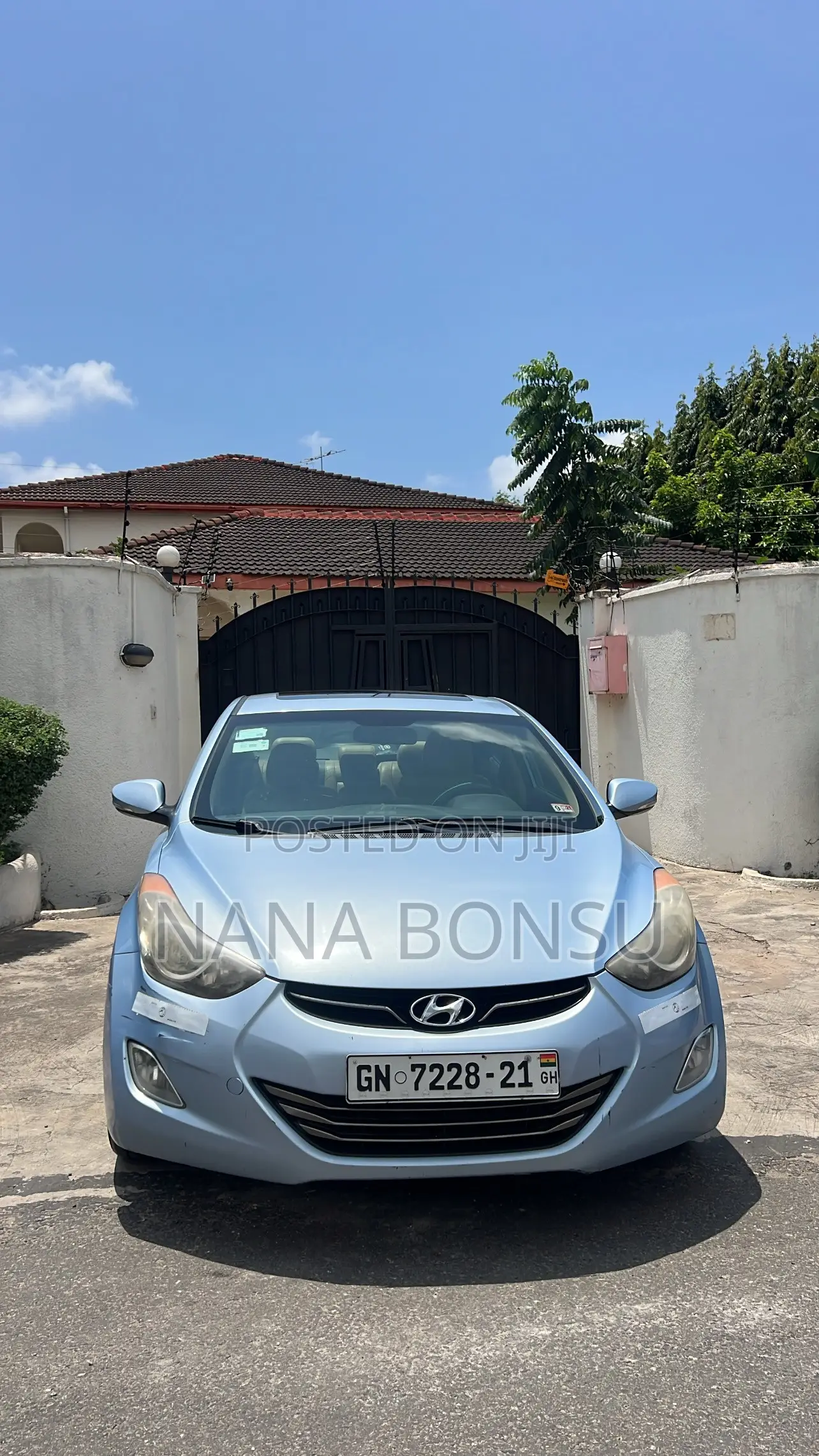 Hyundai Elantra Limited 2012 Blue