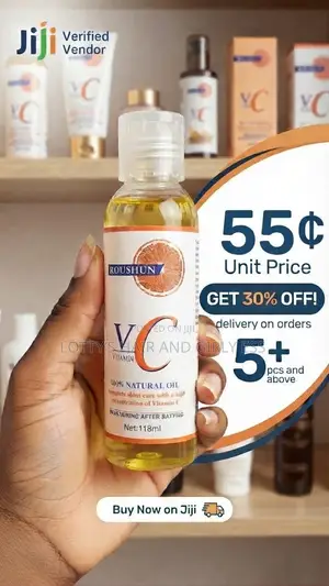 Roushun Vitamin C Oil 118ml -Whitening Moisturizing Body Oil