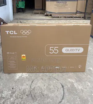 Super Quality TCL 55” Qled 4k Smart Screen TV(Black) Remote Control 