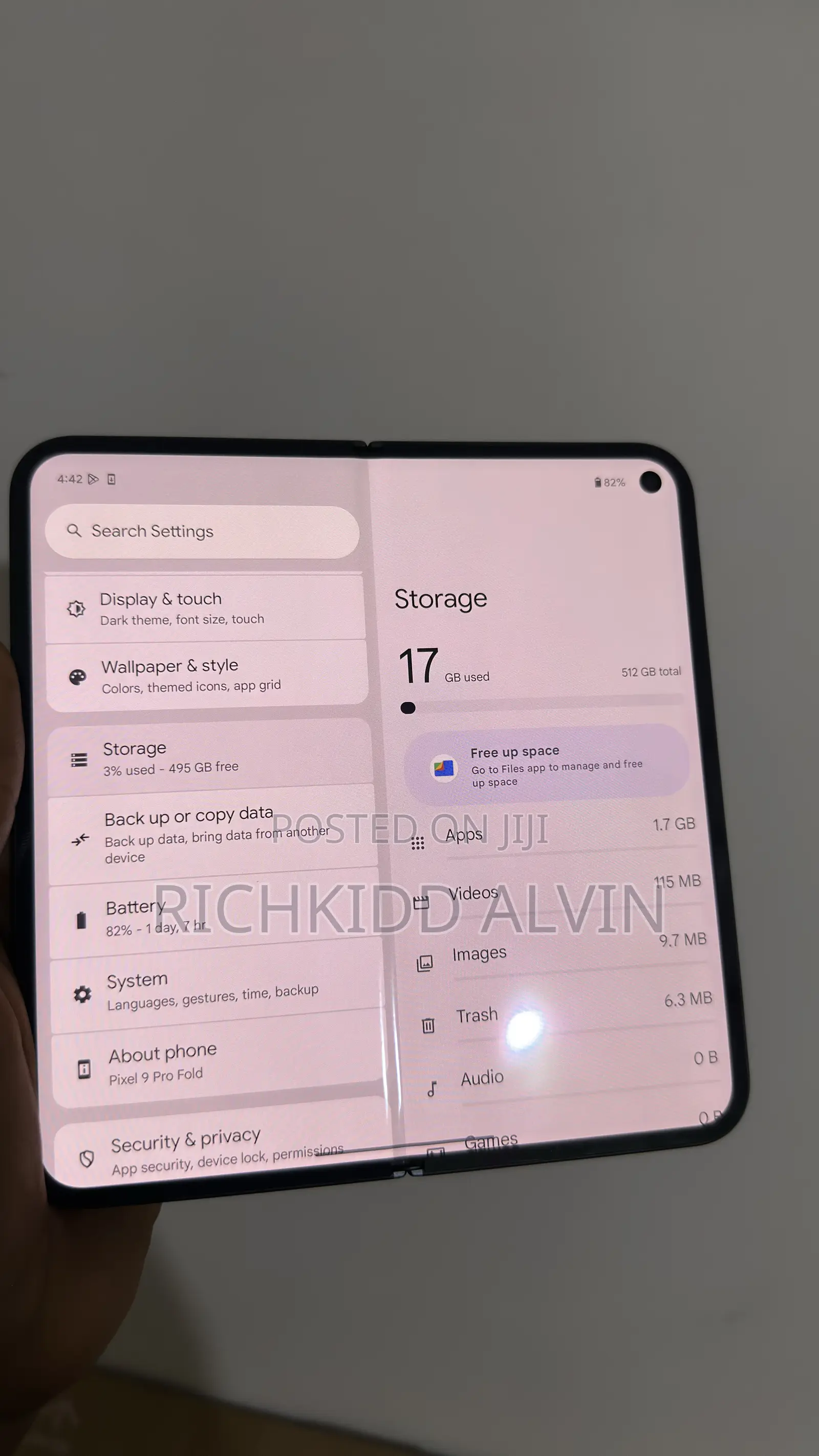 Google Pixel 9 Pro Fold 512 GB Gray
