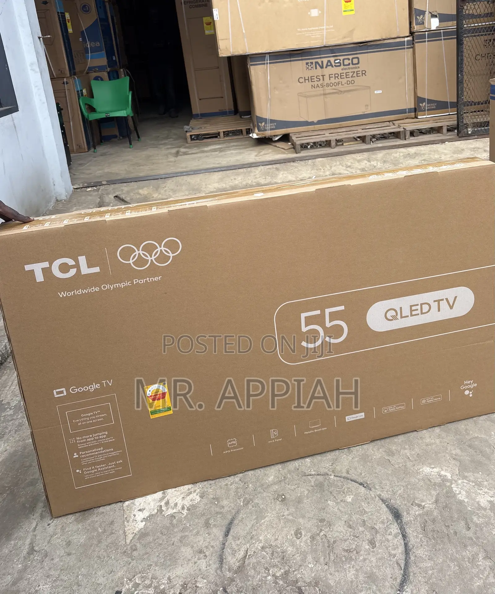 Super Quality TCL 55” Qled 4k Smart TV(Remote Control) Black