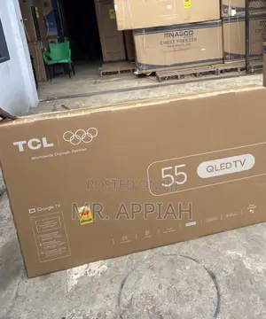 Super Quality TCL 55” Qled 4k Smart TV(Remote Control) Black