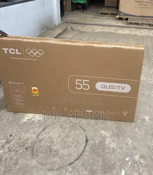 Super Quality TCL 55” Qled 4k Smart TV(Remote Control) Black