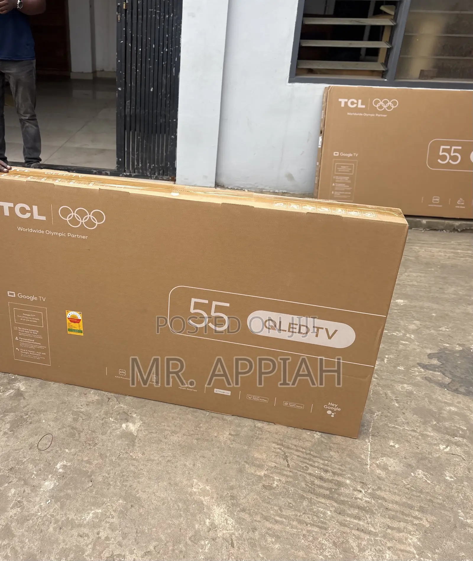 TCL 55” Qled 4k Smart Television(Remote Control) Black