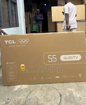 TCL 55” Qled 4k Smart Television(Remote Control) Black