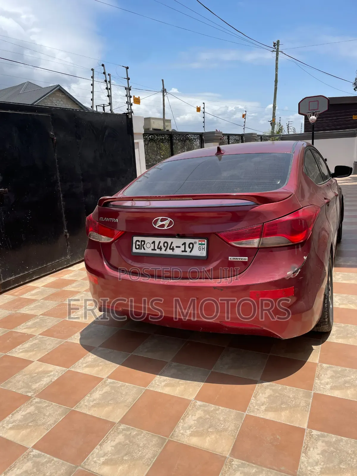 Hyundai Elantra GLS Sedan FWD (1.8L 4cyl 6A) 2013 Red