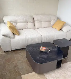 Premium White Fabric Sofa | Imported | Elegant Super Comfortable