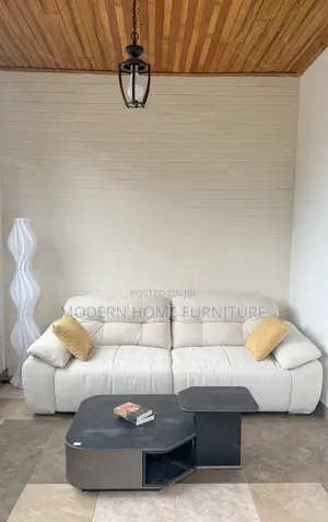 Premium White Fabric Sofa | Imported | Elegant Super Comfortable