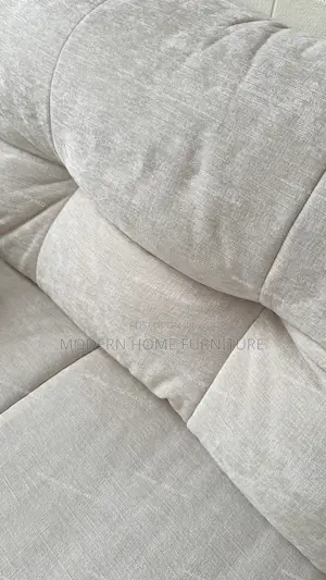 Premium White Fabric Sofa | Imported | Elegant Super Comfortable