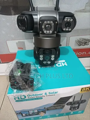 4G 3 Lens Solar Smart Security Camera