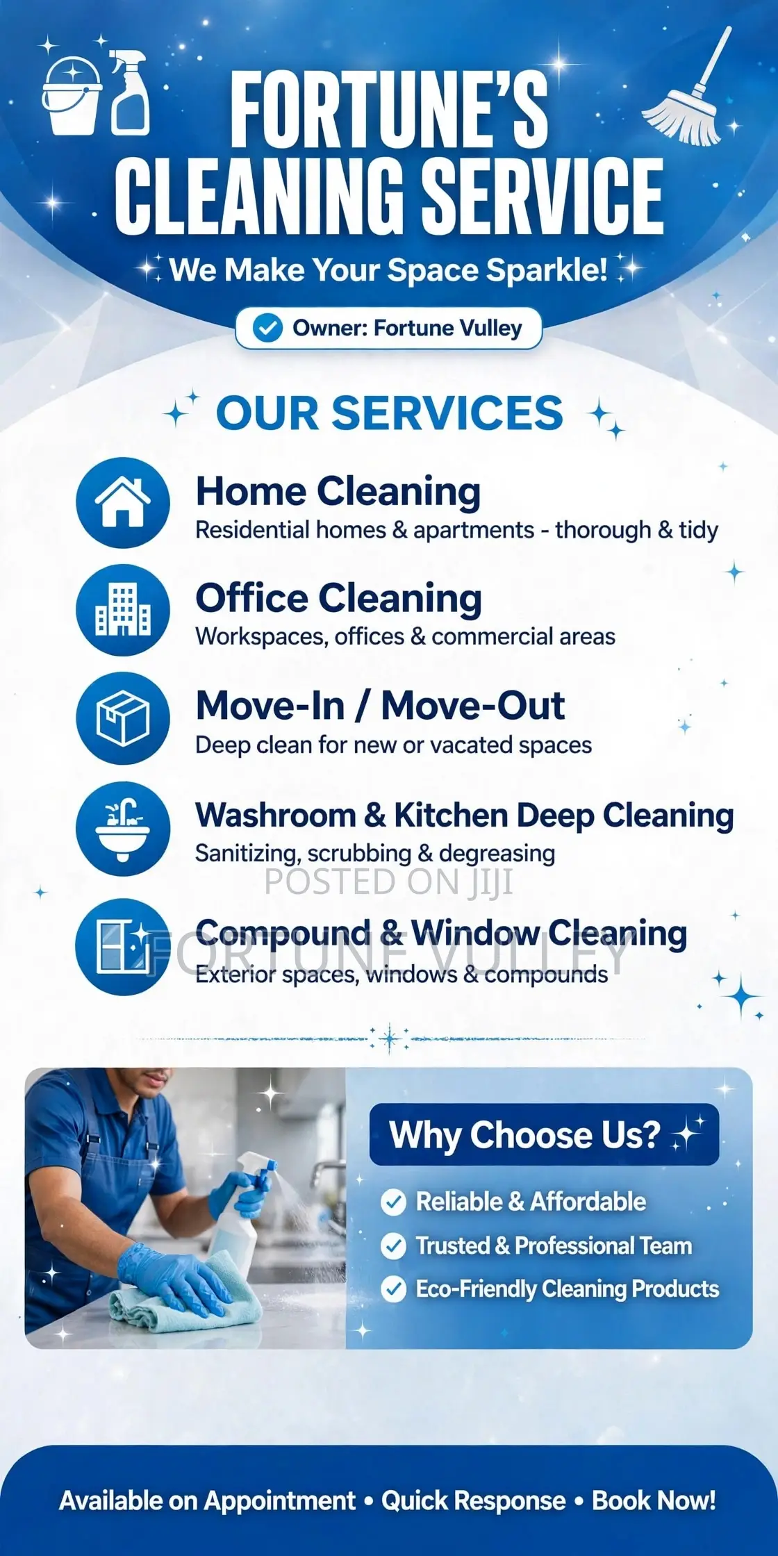 Fortune's Cleaning Service - Homes, Offices Deep Cleaning