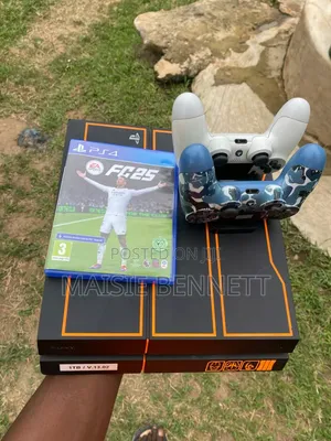 PS4 Slim 1TB + 2 Controllers + Disc + 2 games.Neat