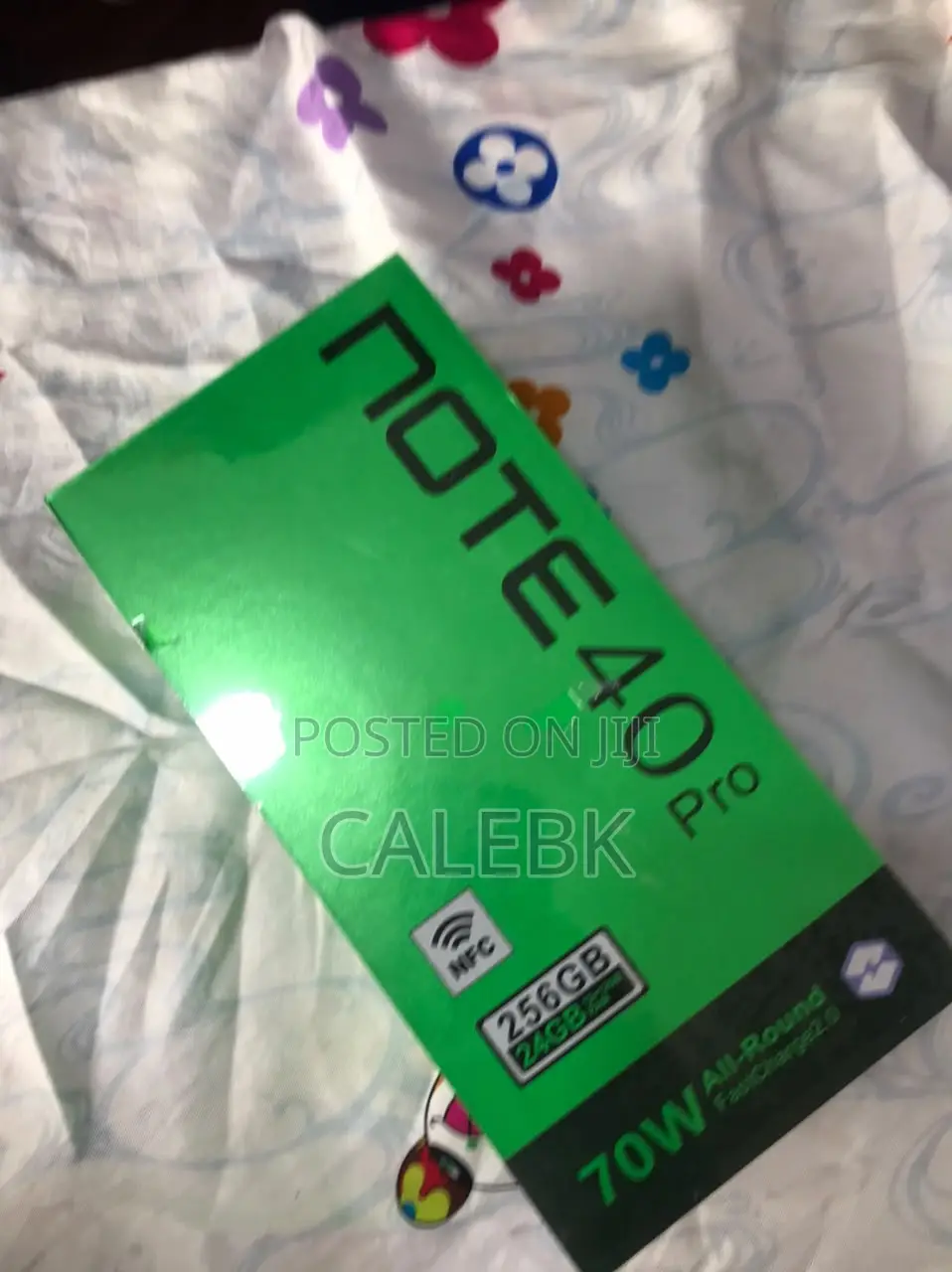 New Infinix Note 40 Pro 5G 256 GB Black