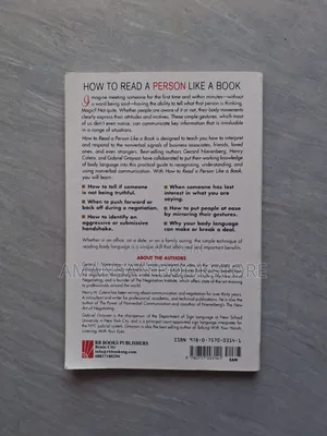 How to Read a Person Like a Book by Nierenberg Et Al