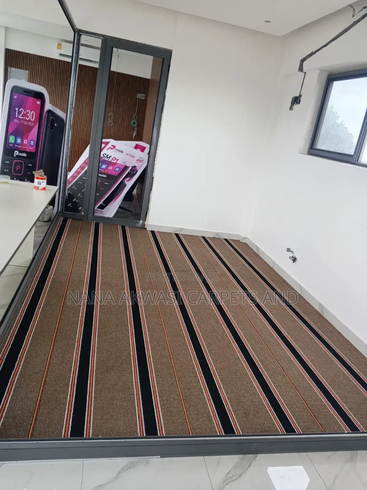 Brown Industrial Carpet for Churches Offices Pulpit Conference Rooms