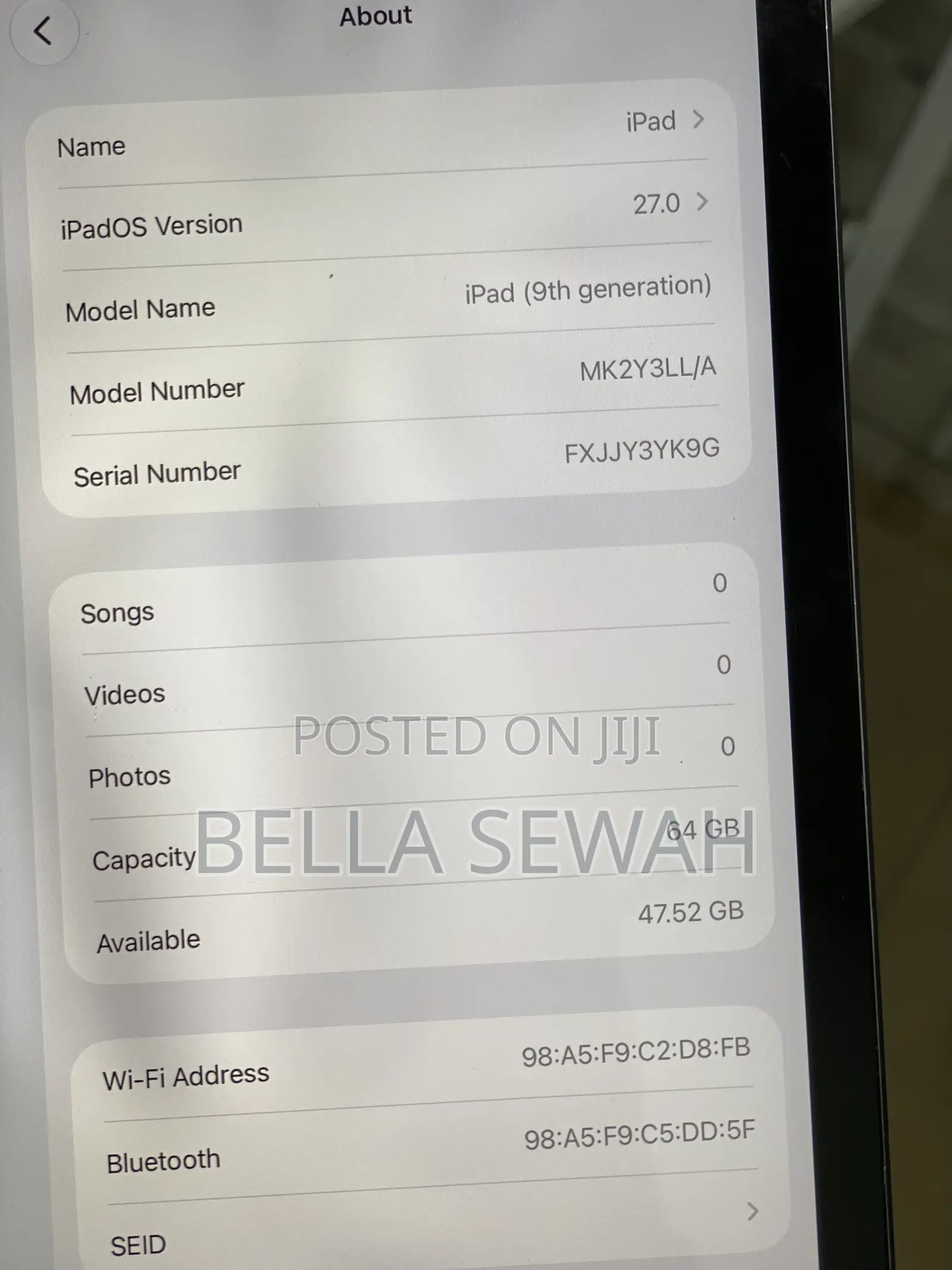 Apple iPad 10.2 (2021) 64 GB Gray