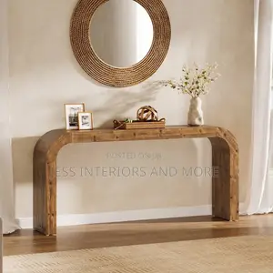 Console Table (Solid Wood Console Table, 70.87-Inch)