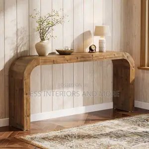 Console Table (Solid Wood Console Table, 70.87-Inch)