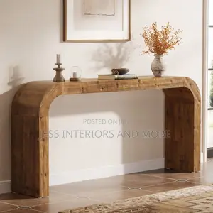 Console Table (Solid Wood Console Table, 70.87-Inch)