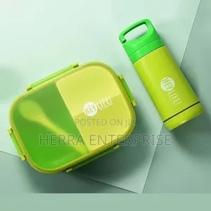 Lunch Box With Water Bottle Set