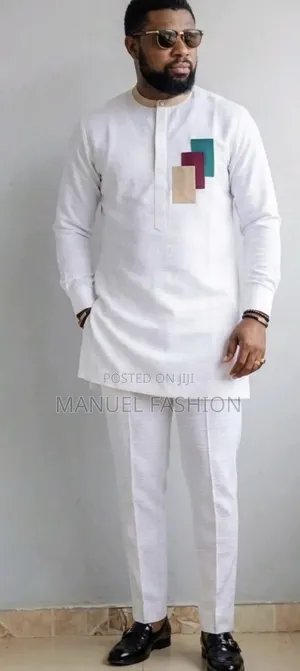 Men's White Kaftan