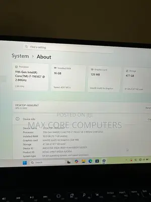 Laptop Dell XPS 13 16GB Intel Core i7 SSD 512GB