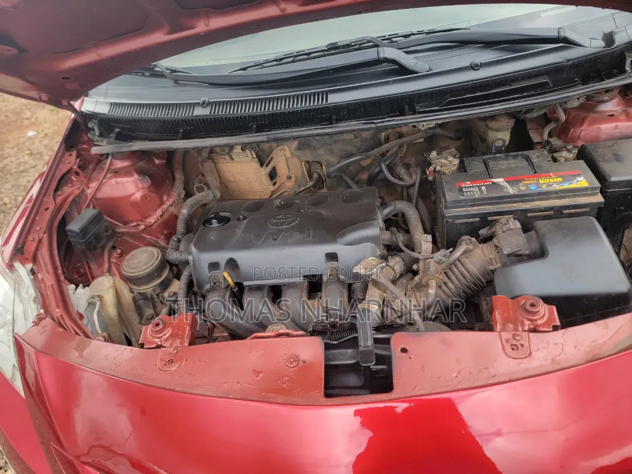 Toyota Yaris Base Sedan 4dr 2010 Red