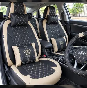 Royal Crown Beige and Black Seat Cover