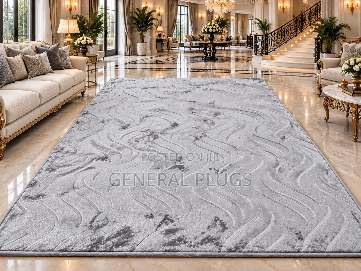 Modern Wave Design Fluffy Velvet Biggest Size (200x300cm)